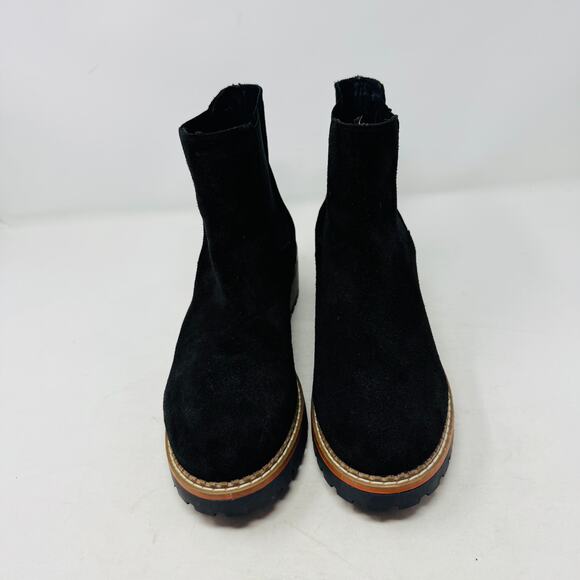 Bertuchi Suede Lug Sole Chelsea Boots Brown Ankle Pull-On Womens Size 9.5 - Picture 4 of 12